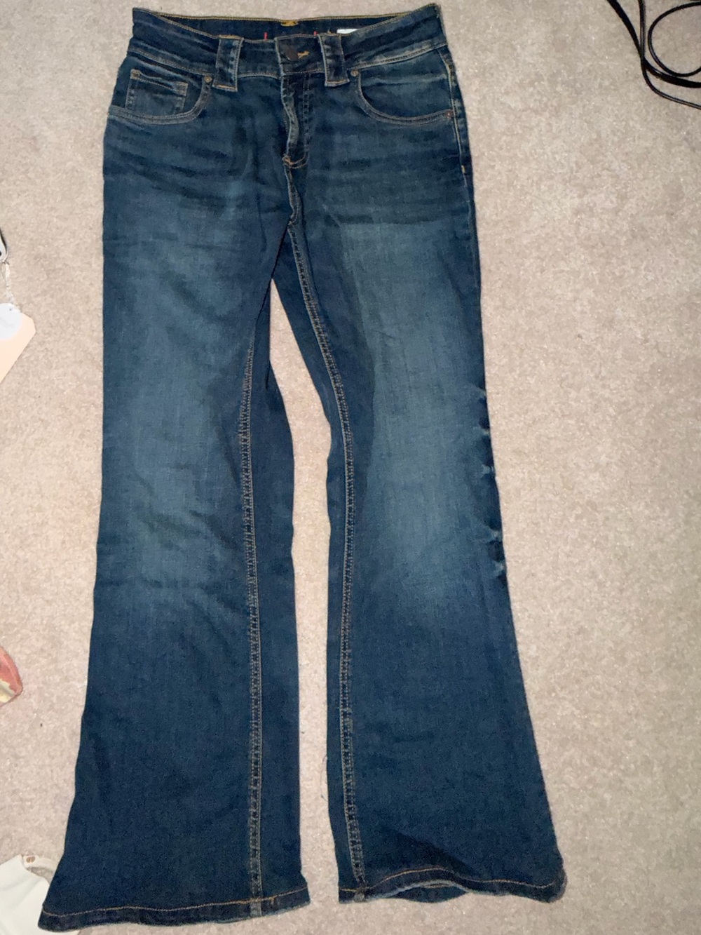 Zara Dark Blue Flared Jeans